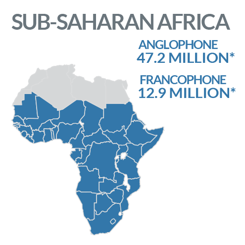 Map of Sub-Sahara Africa